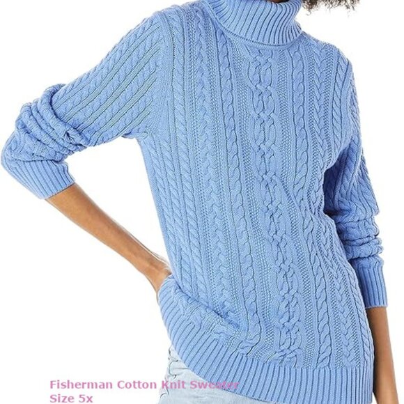 Amazon Sweaters - Heavy Weight Cotton Fisherman's Sweater Size 5x PLUS